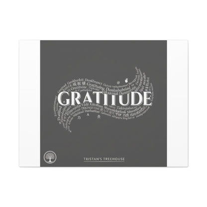 Gratitude Wall Art Matte Canvas | Tiny Treats, sweet uplifting print
