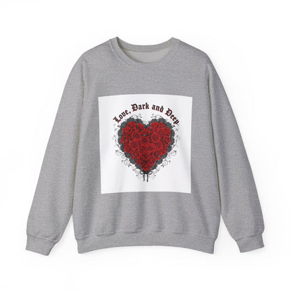 Gothic Rose Heart sweatshirt | New Romantic, 80s nostalgia