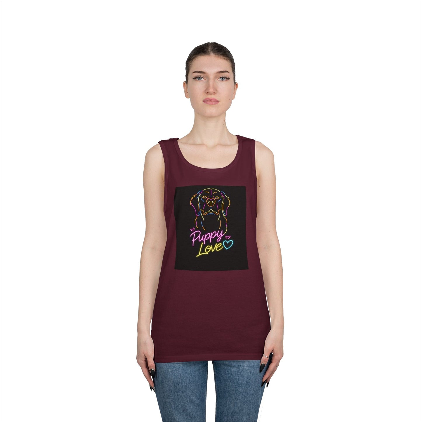Retro Funny Dog Tank Top — Cute Future Vibes