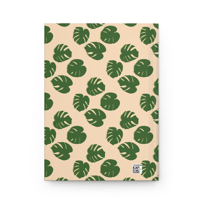 Monstera Pattern Hardcover Journal