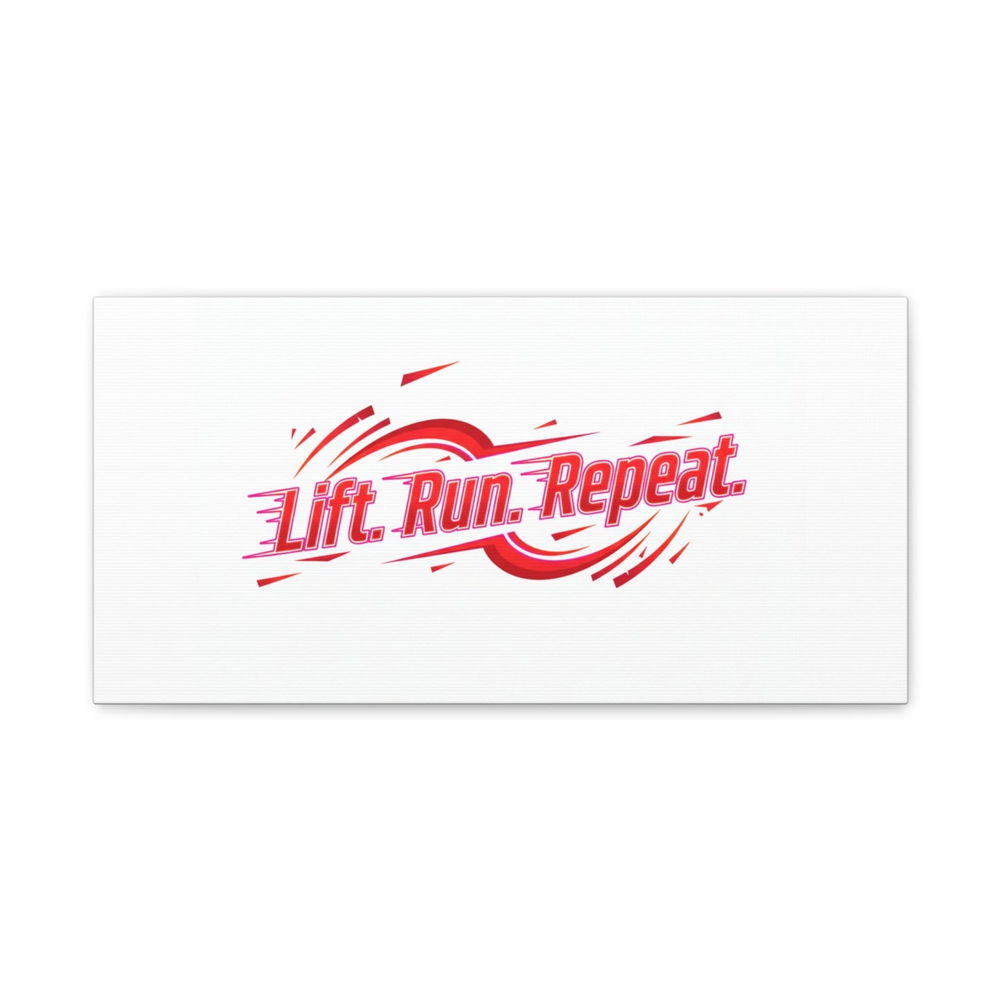 Lift Run Repeat Canvas | Fitness Wall Art, Gym Motivation