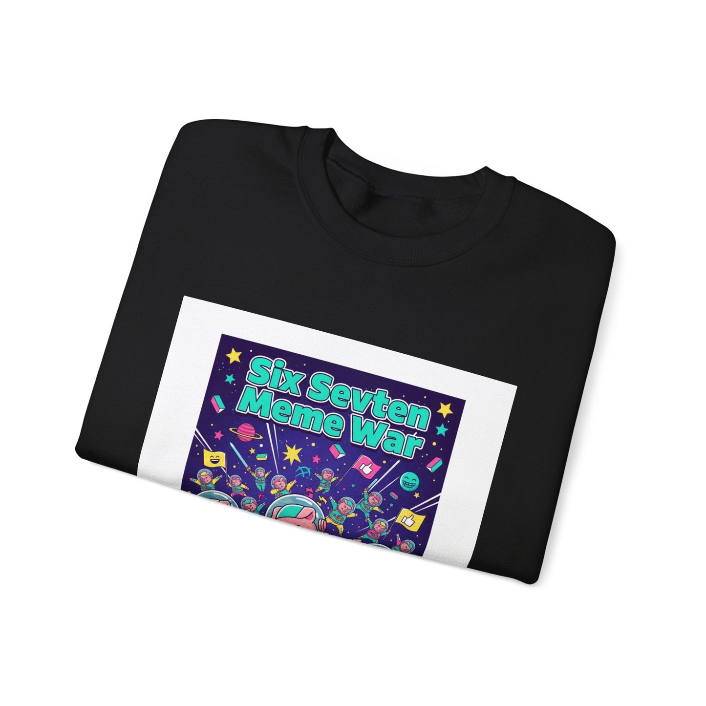 Meme War: Six vs. Seven Crewneck Sweatshirt