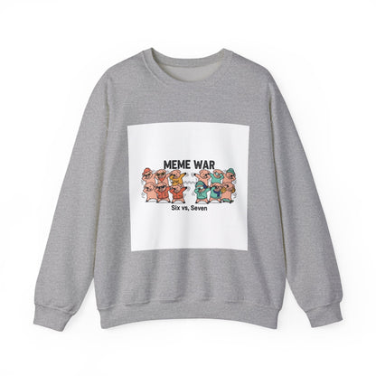 Meme War Graphic Sweatshirt, Disco Florals Retro Paisley
