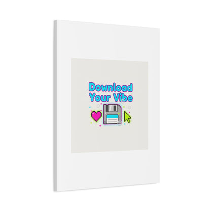 Download Your Vibe Canvas | Y2K Retro Tech, Pixel Floppy Disk Poster
