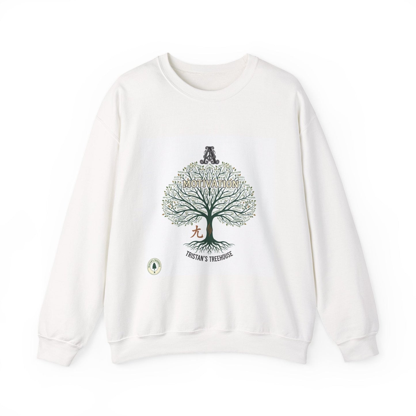 Handwritten Tree Doodle Sweatshirt | sketch aesthetic, handwritten message