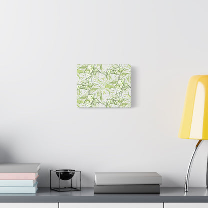 Snow Queen Pothos Pattern Canvas Print – Botanical Wall Art