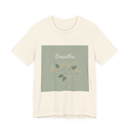 Breathe Leaf Line Tee | nature vibes, calming minimal