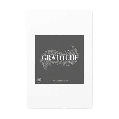 Gratitude Wall Art Matte Canvas | Tiny Treats, sweet uplifting print