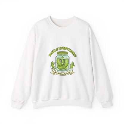 Pickle Everything jar crewneck | pickle lover sweatshirt, brine design