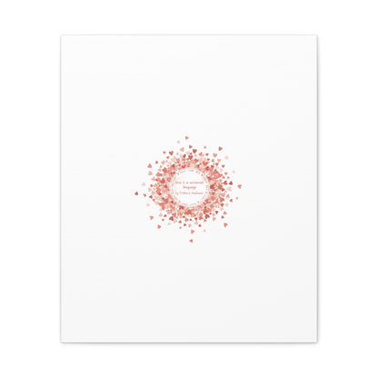Tiny Heart Confetti Canvas | Matte Stretched Wall Art