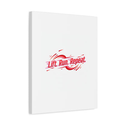 Lift Run Repeat Canvas | Fitness Wall Art, Gym Motivation