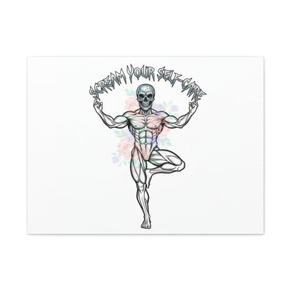 Scream Your Self-Care Canvas | Heavy Metal Wellness, Gothic Wellness Quote