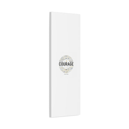 Courage Word Cloud Canvas | Fresh-Start Minimalism art print