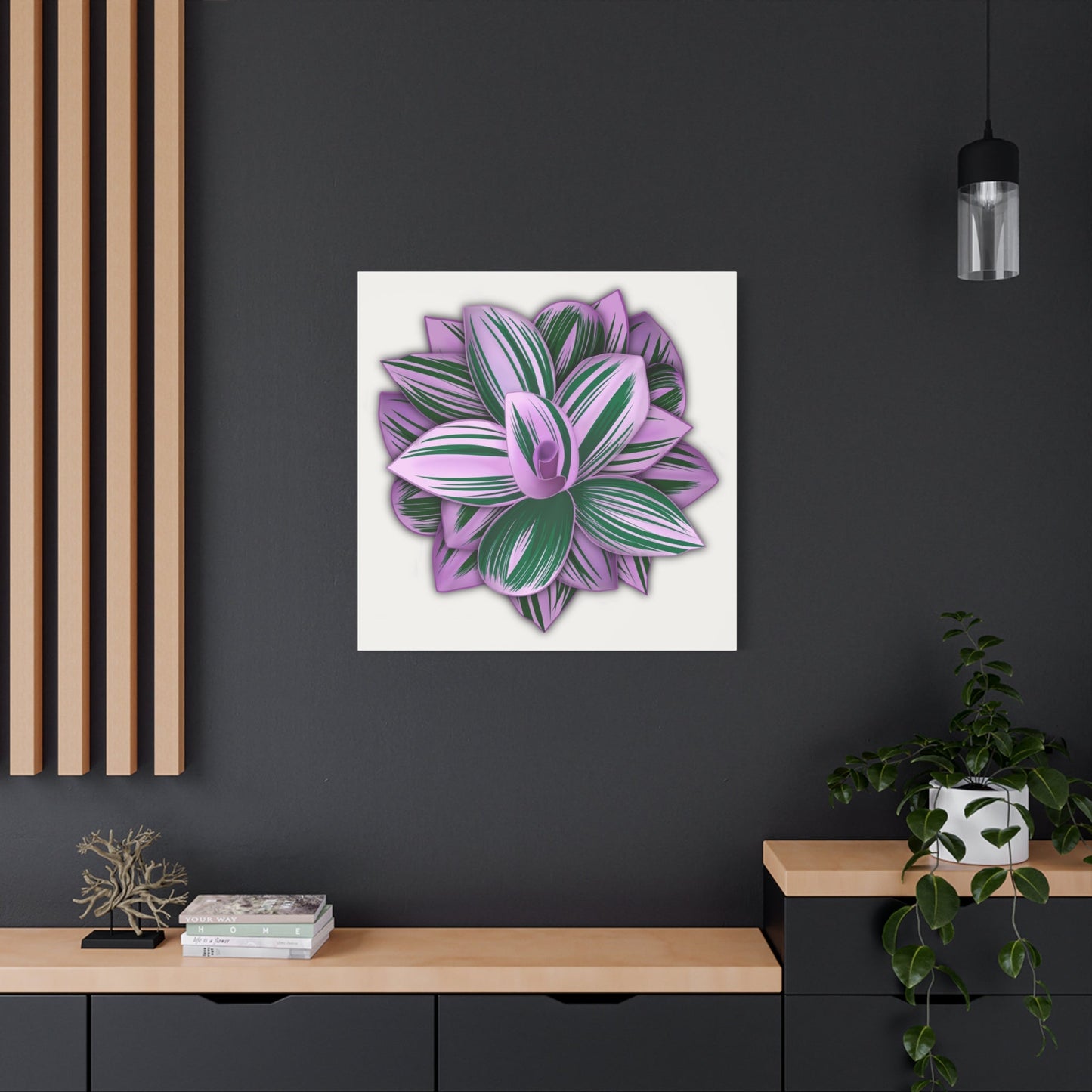 Tradescantia Nanouk Canvas Print – Botanical Wall Art