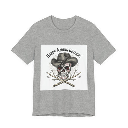 Western Skull Art Tee | cowboy horror shirt, gothic Americana