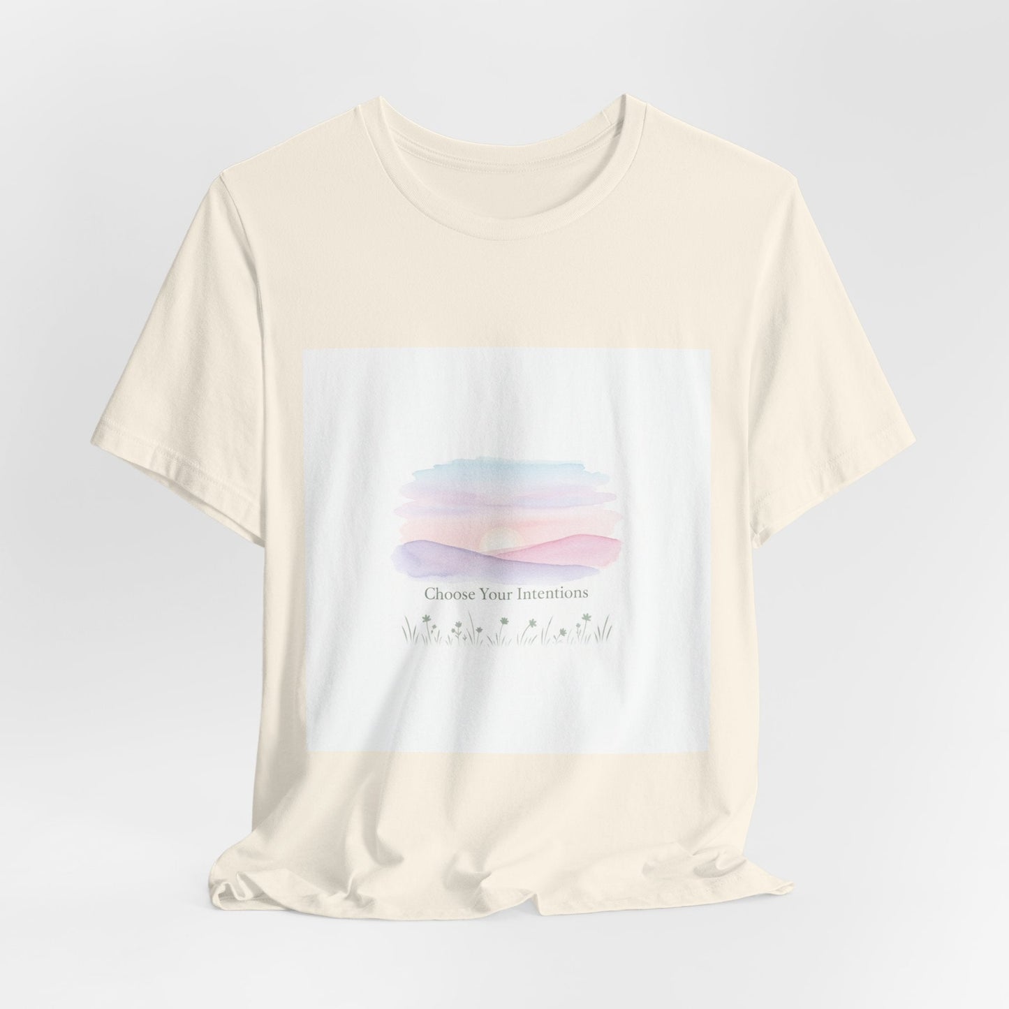 gentle intentions tee | mindful wellness pastel gradient