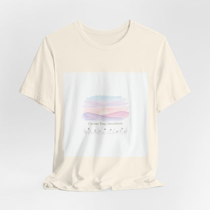 gentle intentions tee | mindful wellness pastel gradient