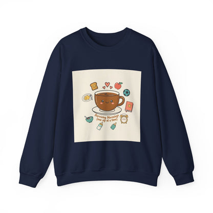 Morning Chaos Coffee Mom Sweatshirt | parenting morning humor, tired parent shirt