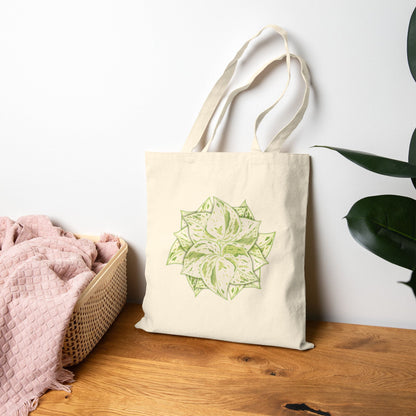 Snow Queen Pothos Canvas Tote Bag – Eco Friendly Everyday Carry