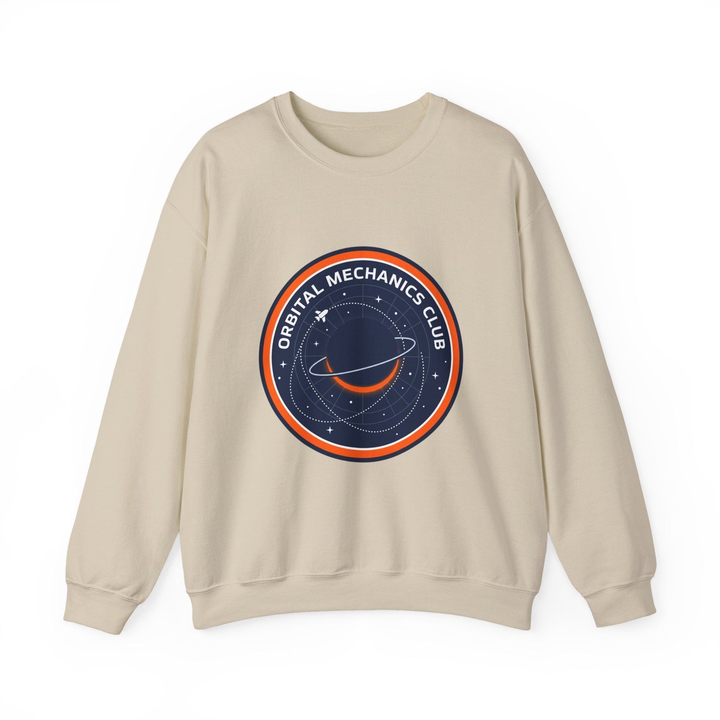 Orbital Mechanics Club Sweatshirt | mission patch, space science