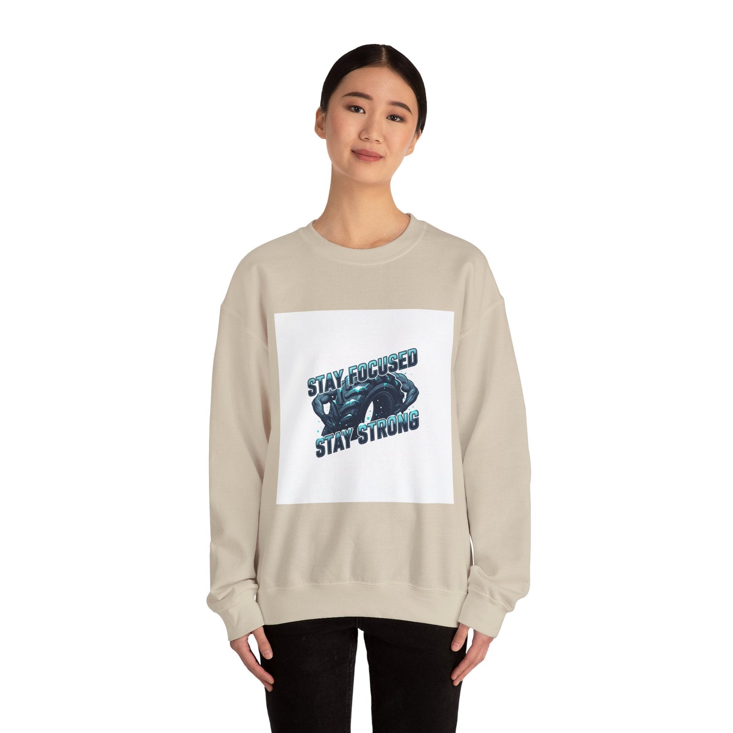Stay Focused Stay Strong Sweatshirt | winter workout shirt, gym motivation