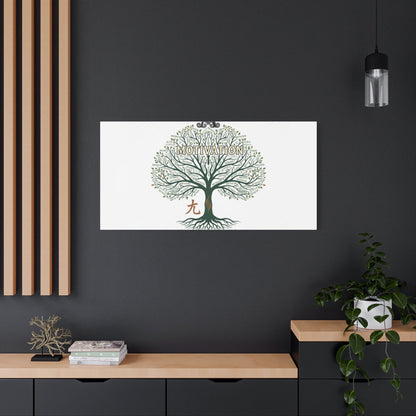 Handwritten Doodle Tree Canvas | Matte Stretched Wall Art