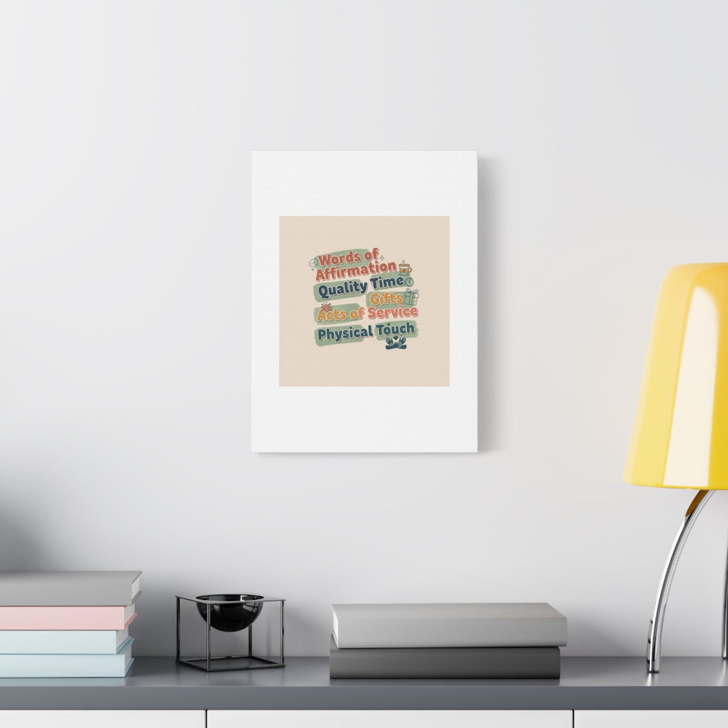 Love Languages List Matte Canvas Wall Art | love language meme, relationship humor