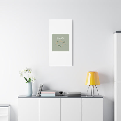 Breathe Mountain Line Canvas | Nature Symbols, Minimal Forest Wall Art