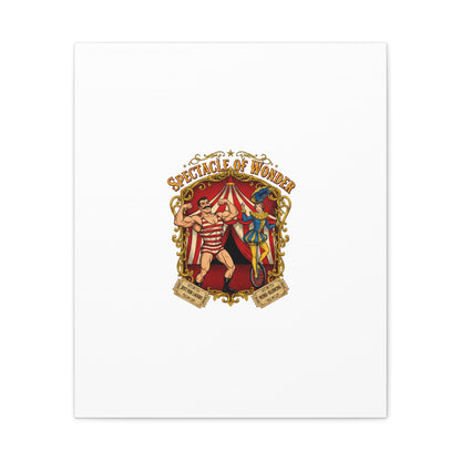 Spectacle of Wonder Circus Art Print, Canvas | Vintage Carnival Design