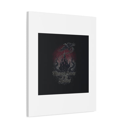 Whispered Secrets of the Shadows Castle Wall Art, Matte Canvas | Gothic Medieval Decor