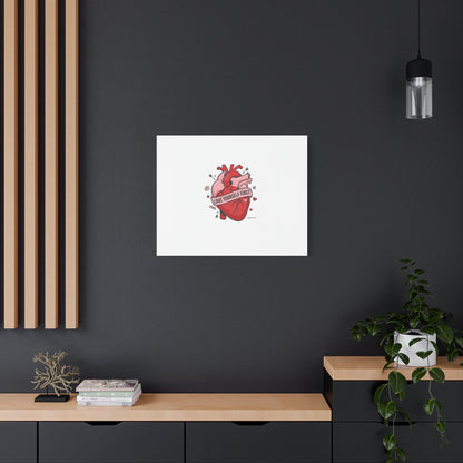 Love Yourself First Canvas, Hearts-with-a-Twist, Anti-Valentine Art