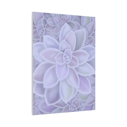 Graptopetalum Murasaki Succulent Pattern Canvas Print – Botanical Wall Art