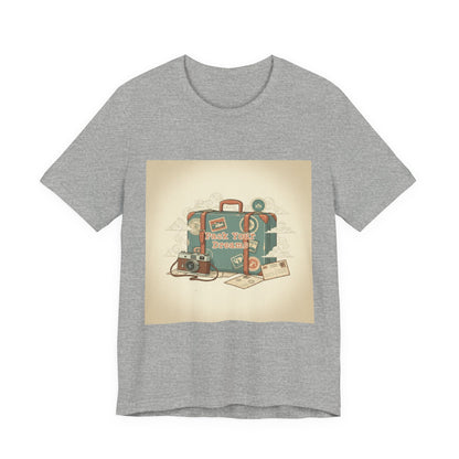 Retro Travel Postcard Tee | passport stamp, wanderlust design
