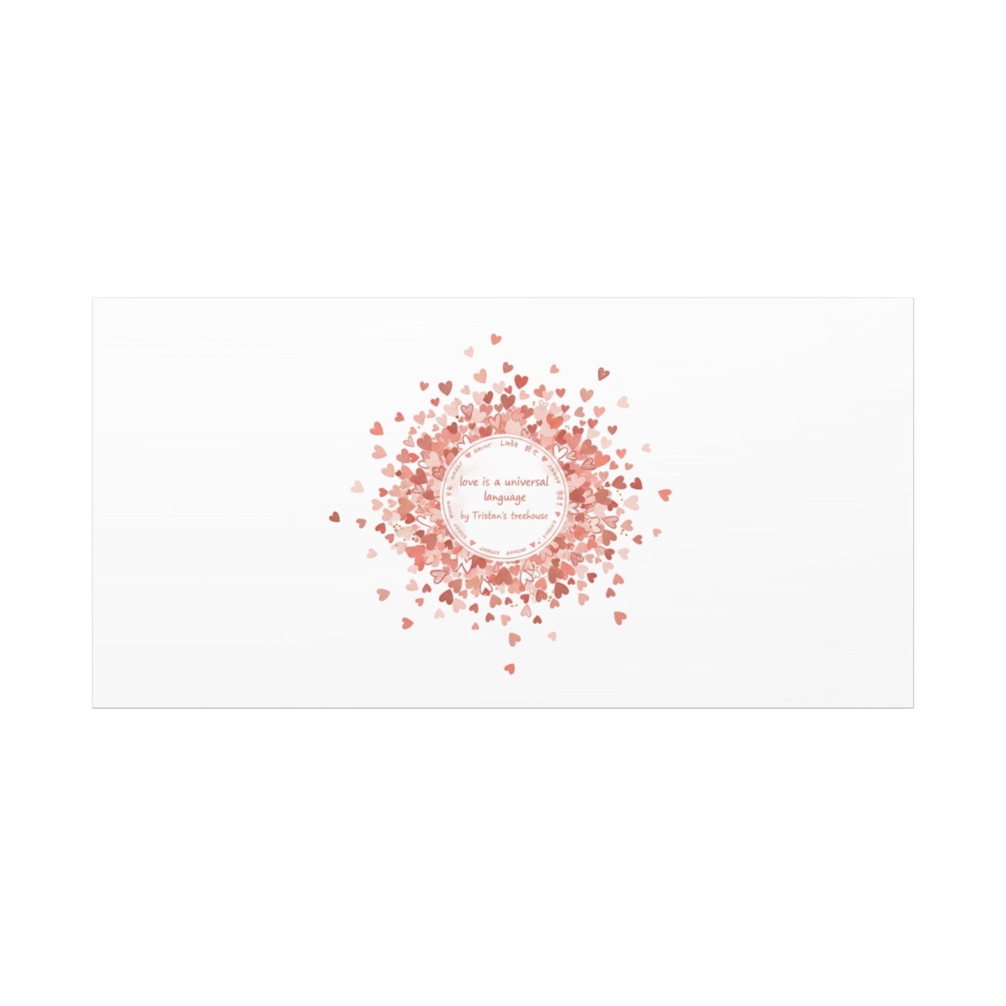 Tiny Heart Confetti Canvas | Matte Stretched Wall Art