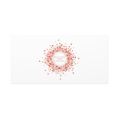 Tiny Heart Confetti Canvas | Matte Stretched Wall Art
