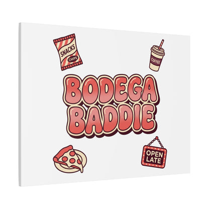 Bodega Baddie Matte Canvas, Stretched | NYC Y2K Corner Store Vibes