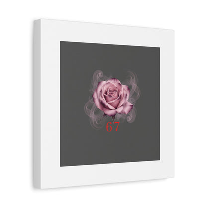 6 7 Valentine's Canvas | Viral Gothic Rose Wall Art | 6 7 Meaning Dark Romance