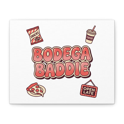 Bodega Baddie Matte Canvas, Stretched | NYC Y2K Corner Store Vibes