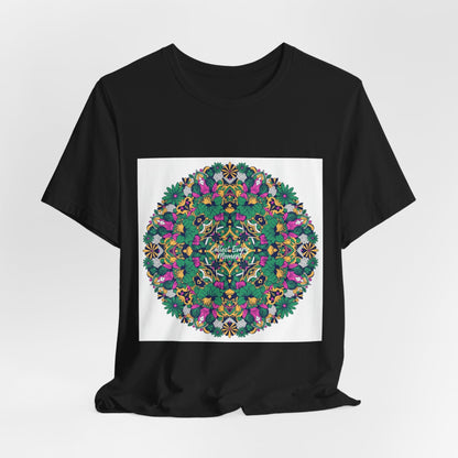 Psychedelic Botanical Mandala Tee | Festival Graphic T-Shirt