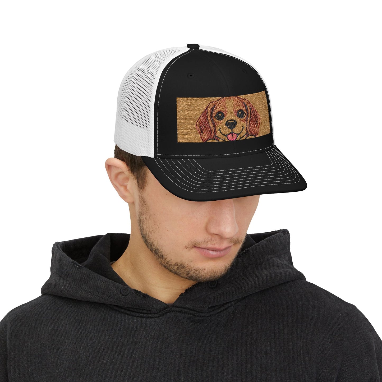 Golden Dog Meme Embroidered Trucker Hat