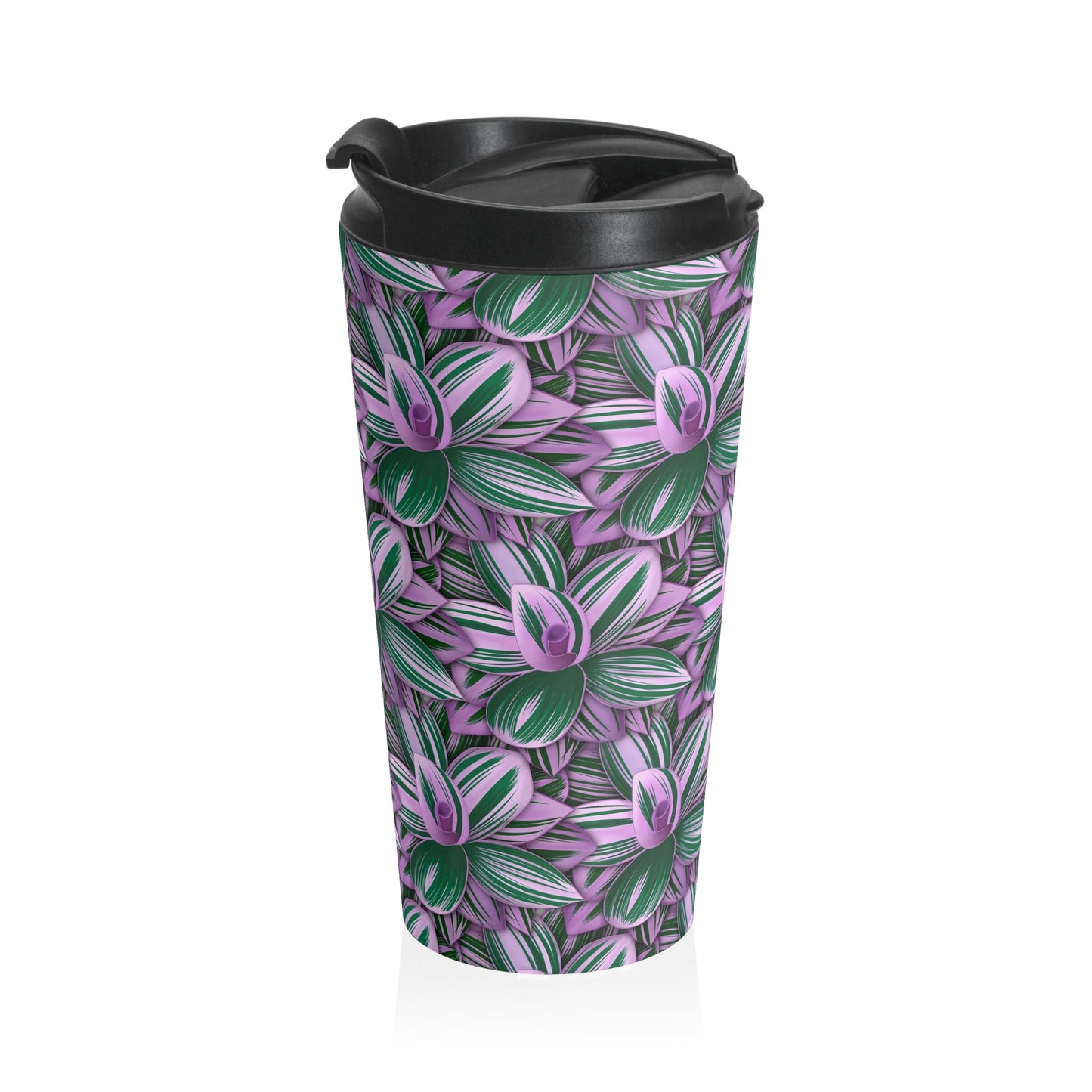 Tradescantia Nanouk Illustrated 15 oz Vacuum Insulated Stainless Steel Travel Tumbler