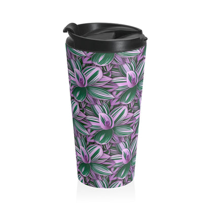 Tradescantia Nanouk Illustrated 15 oz Vacuum Insulated Stainless Steel Travel Tumbler