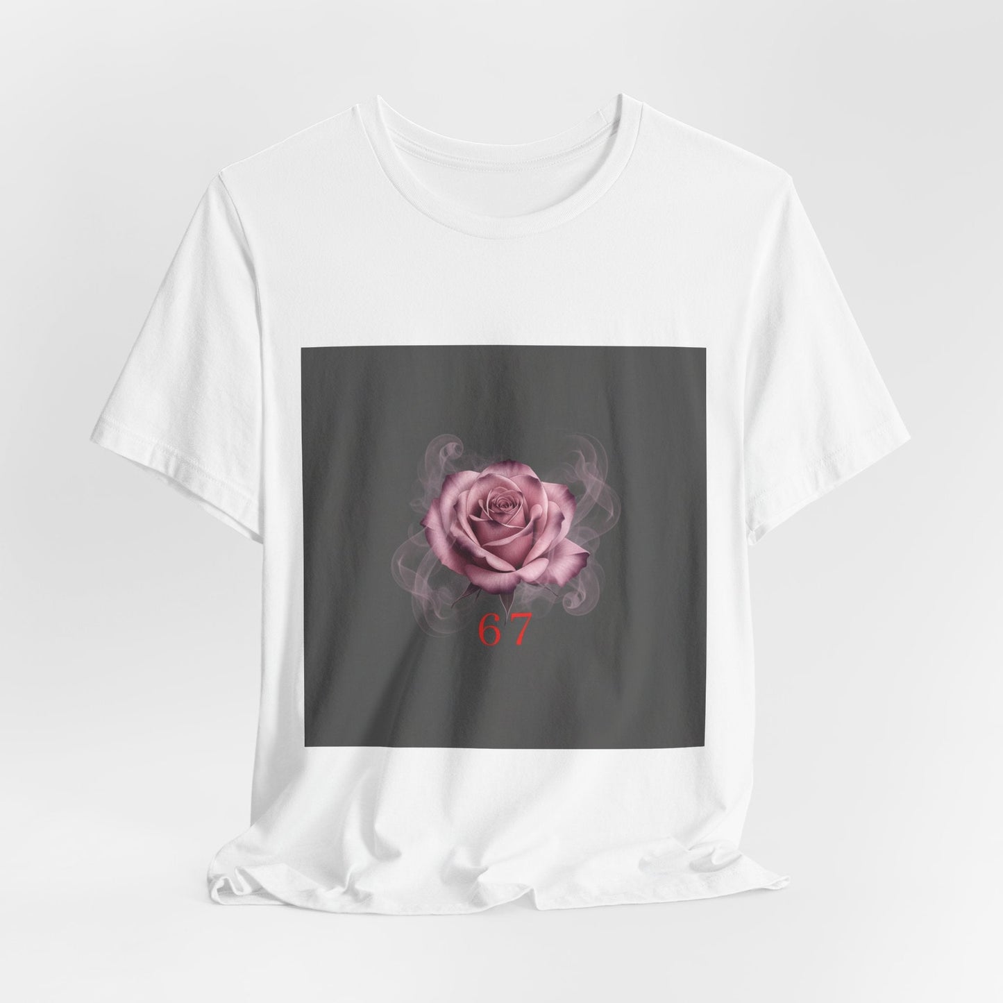 6 7 Rose Smoke Tee | Viral Valentine's Gothic Rose Shirt | 6 7 Meaning Dark Romance