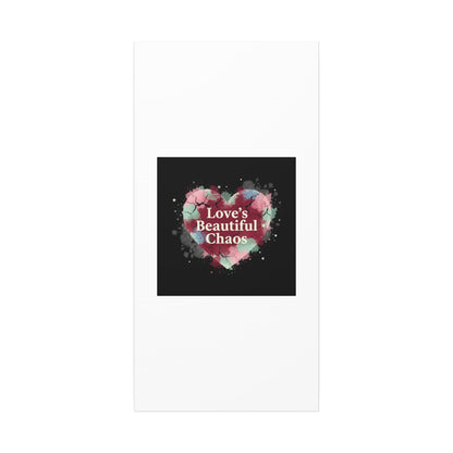 Love's Beautiful Chaos Canvas Print | Soft Grunge Hearts, Distressed Heart Art