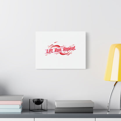 Lift Run Repeat Canvas | Fitness Wall Art, Gym Motivation