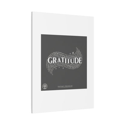 Gratitude Wall Art Matte Canvas | Tiny Treats, sweet uplifting print