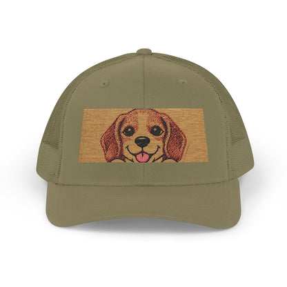 Golden Dog Meme Embroidered Trucker Hat