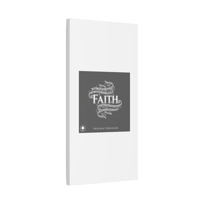 handwritten faith ribbon Canvas | sketch aesthetic, doodle design
