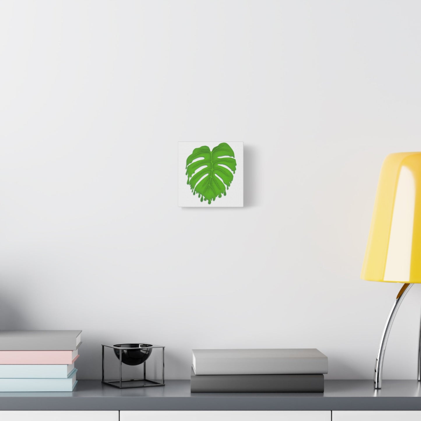 Melting Monstera Canvas Print – Botanical Wall Art