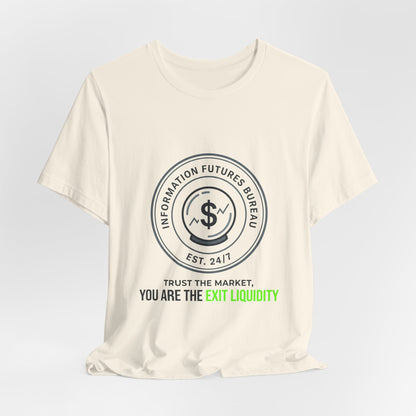 Exit Liquidity Tee | insider trading satire, prediction markets, finance humor